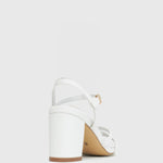 LANE Leather Block Heel Sandals