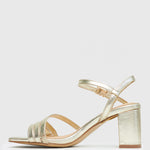 LANE Leather Block Heel Sandals