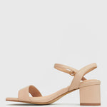 LIV Block Heel Leather Sandals