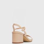 LIV Block Heel Leather Sandals