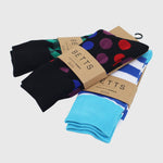 MENS BLUE/WHITE BAMBOO SOCKS M/L