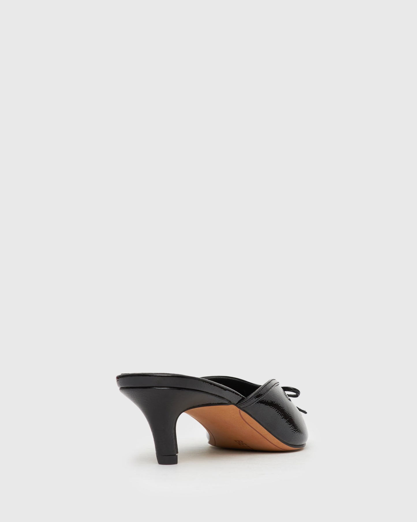 LORETA Bow Accent Kitten Heel Mules