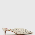 LIA Low Heel Studded Mules