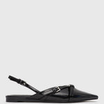 ANYA Slingback Pointed Flat Mules