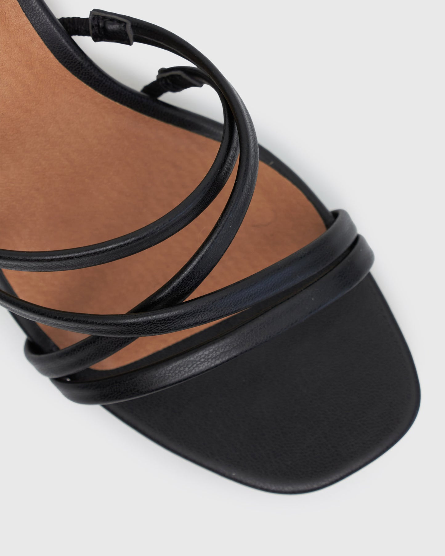 PRAISE Strappy Block Heel Mules