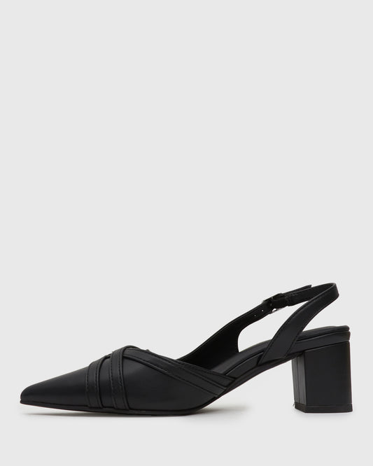 GEMMA Buckle Strap Pointed Pumps