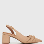 GEMMA Buckle Strap Pointed Pumps