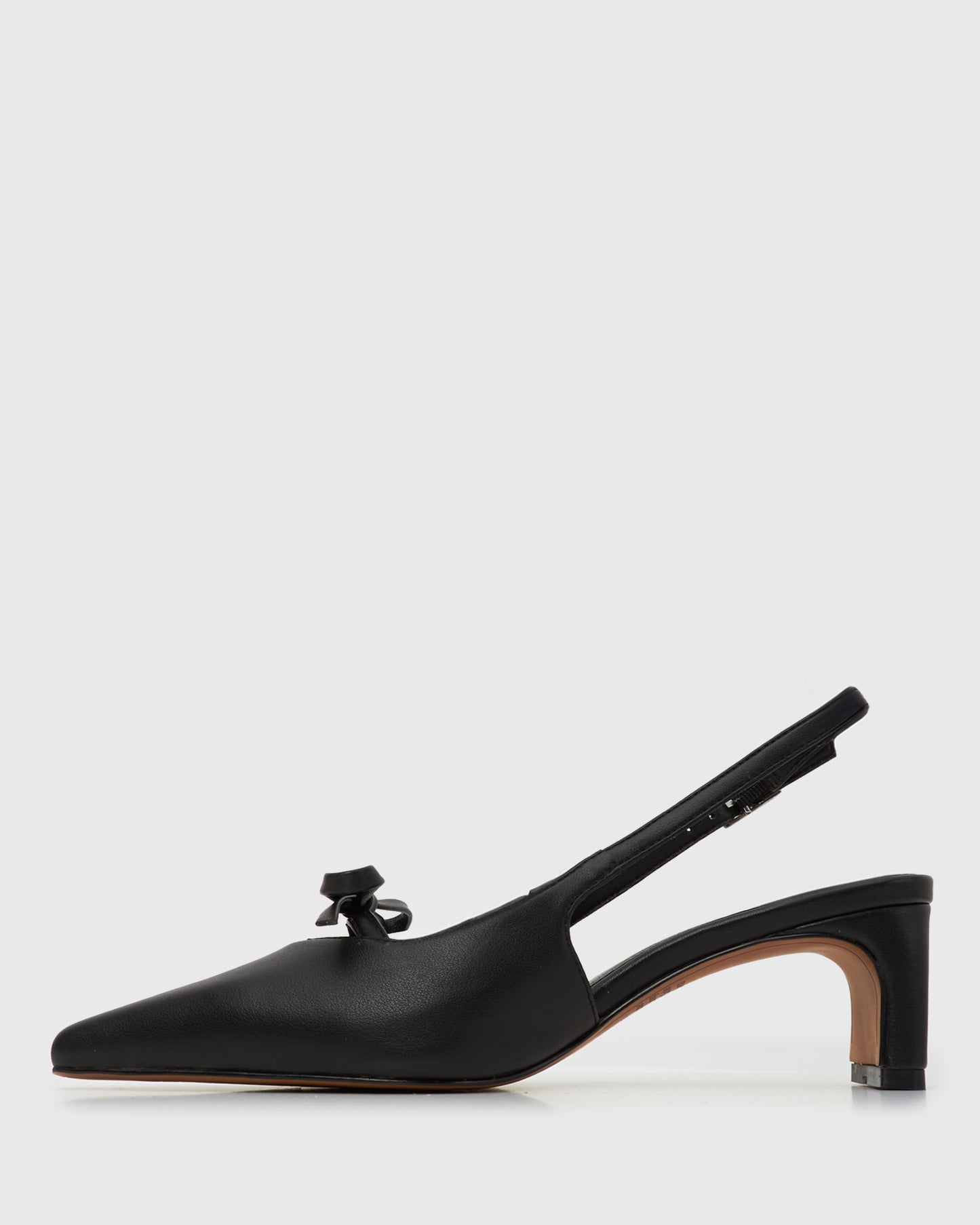 VERMONT Bow Pointy Toe Slingback Heels