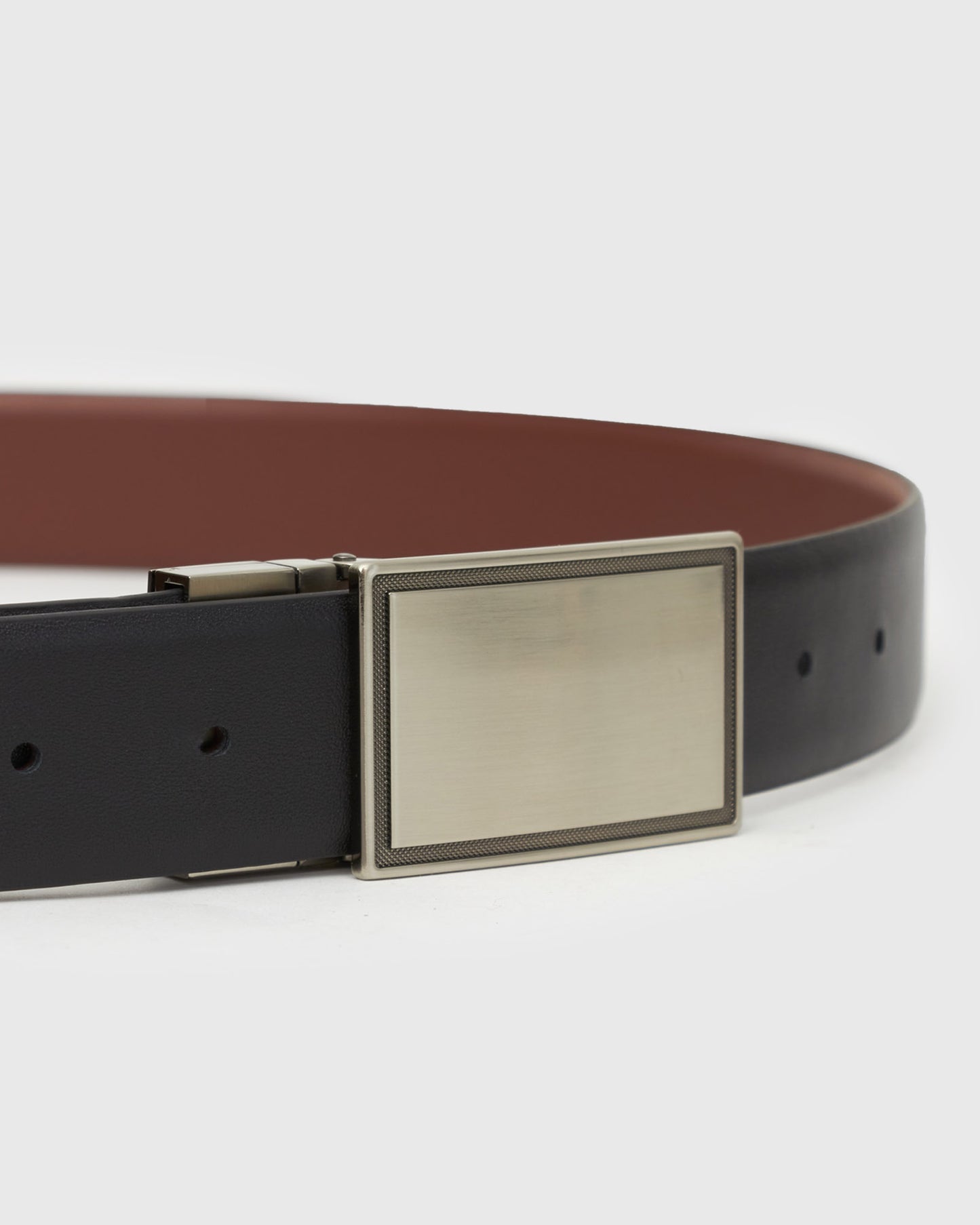 MENS REVERSIBLE LEATHER BELT OUT S/M