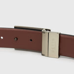 MENS REVERSIBLE LEATHER BELT OUT L/XL