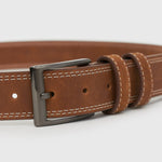 MENS LEATHER BELT SEAT L/XL