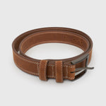 MENS LEATHER BELT SEAT L/XL