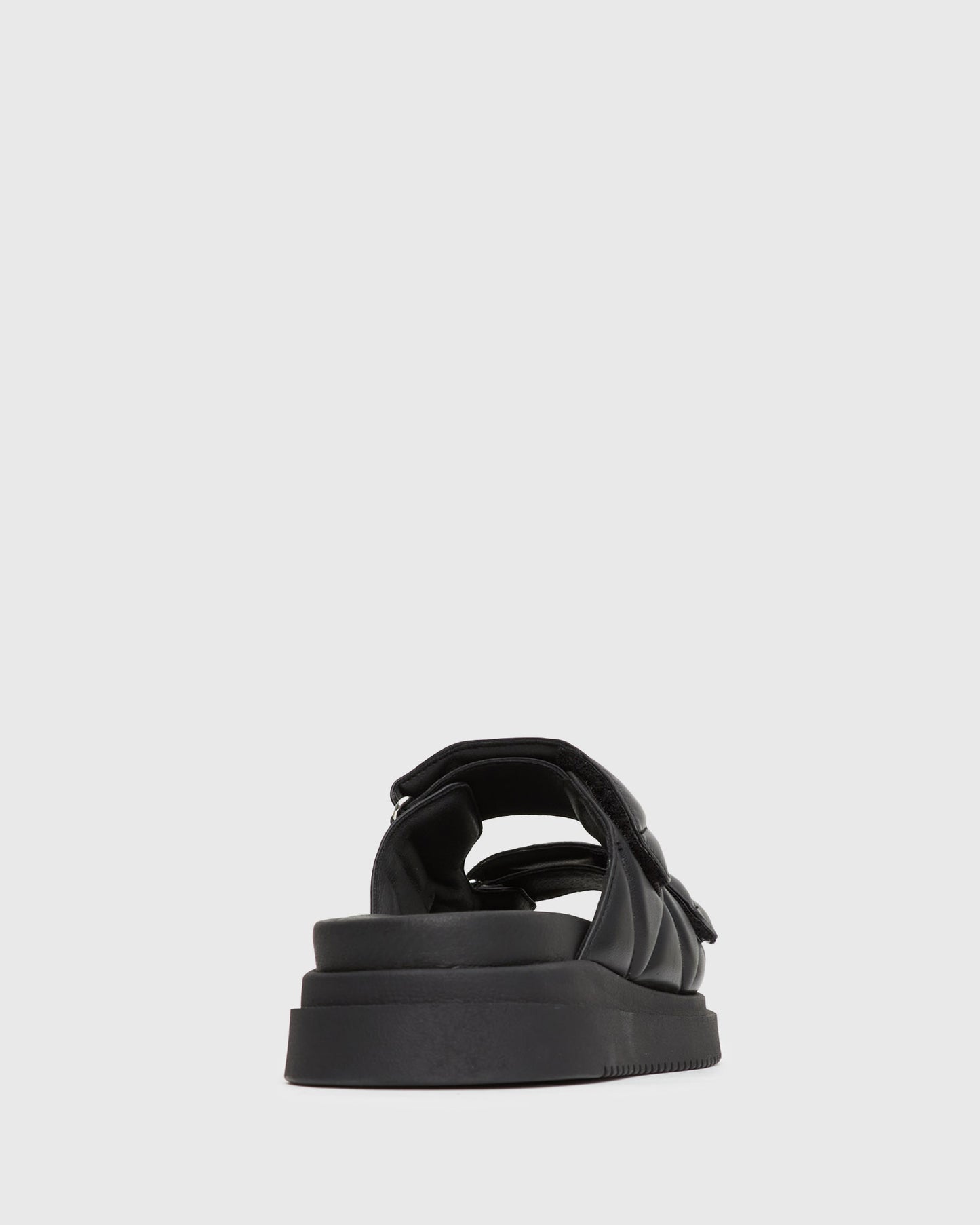 THEO Leather Flatform Slides