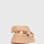 TREASURE Leather Flatform Sandals