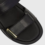 TREASURE Leather Flatform Sandals