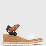 QUOE Vegan Wedge Sandals