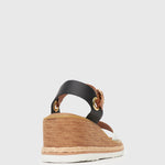 QUOE Vegan Wedge Sandals