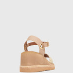 QUOE Vegan Wedge Sandals