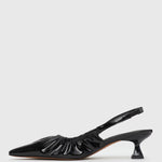 DIVINE Ruched Slingback Pumps