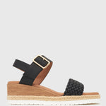 Wider Fit KENZIE Vegan Low Wedge Sandals