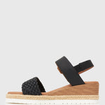 Wider Fit KENZIE Vegan Low Wedge Sandals