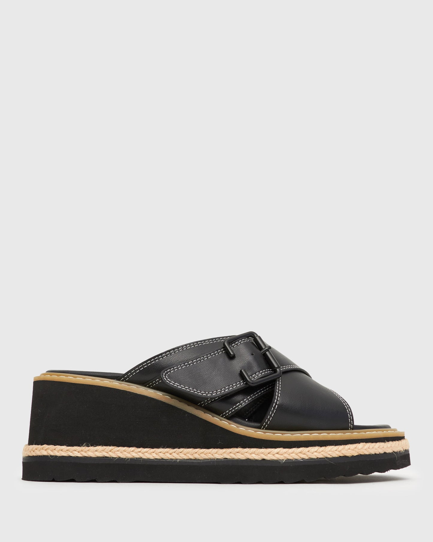 QUINN Vegan Crisscross Wedge Sandal