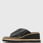 QUINN Vegan Crisscross Wedge Sandal