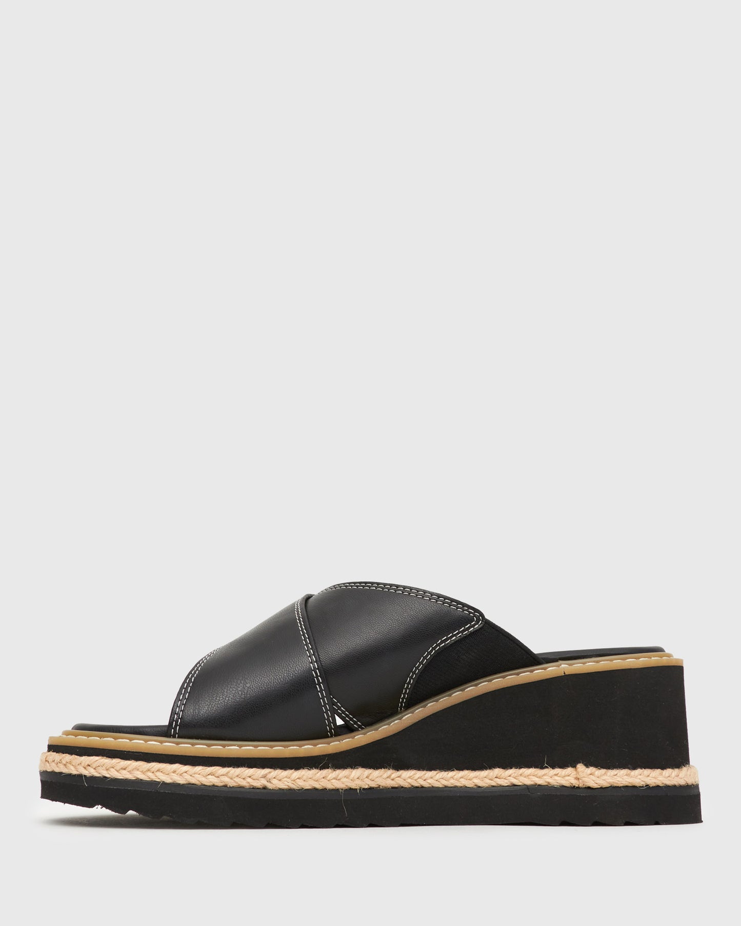 QUINN Vegan Crisscross Wedge Sandal