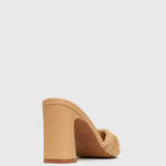 UNITE Twist Front Block Heel Mules