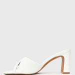 UNITE Twist Front Block Heel Mules