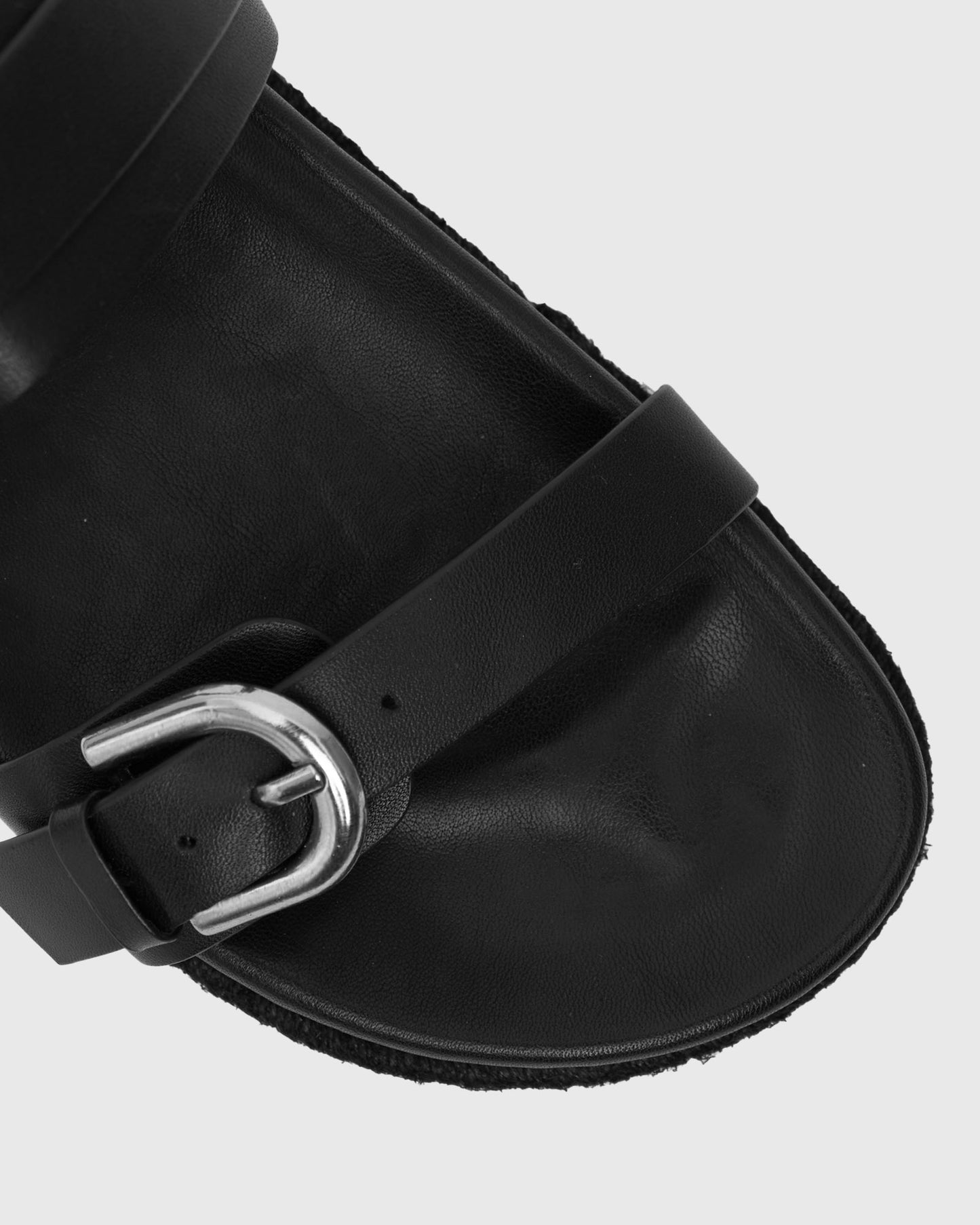 REMI Leather Buckled Strap Slides