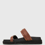 REMI Leather Buckled Strap Slides