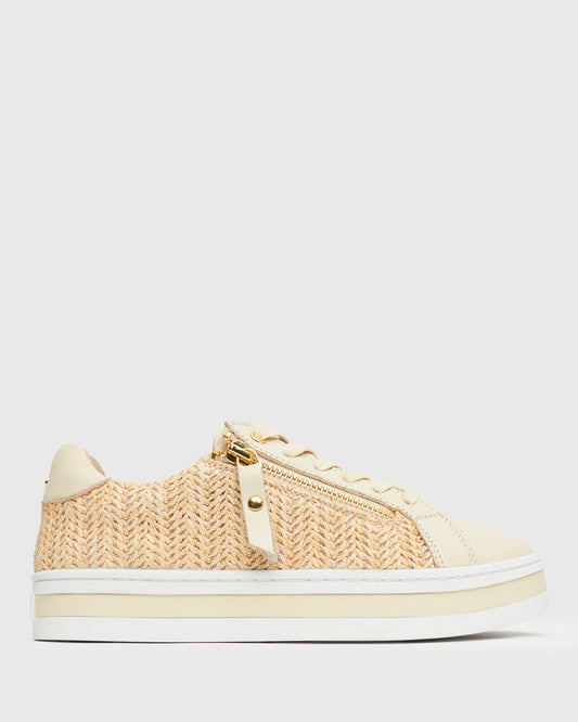 IMMY Raffia Platform Sneakers