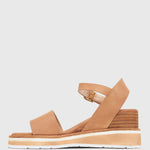 SANDREA Stacked Heel Wedges