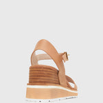 SANDREA Stacked Heel Wedges