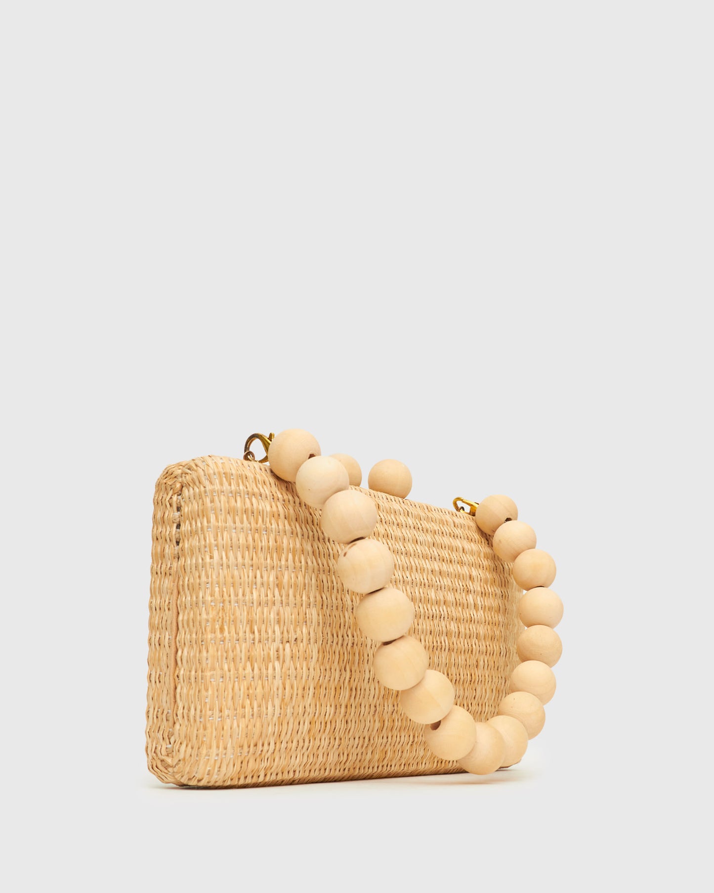 HAPPY Raffia Clutch Bag