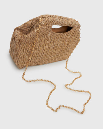 HOLIDAY Raffia Handheld Clutch Bag