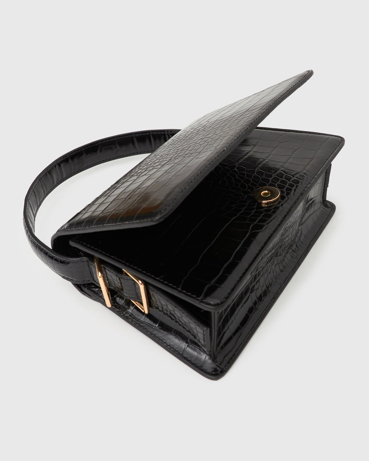 MALTA Croco Top Handle Bag