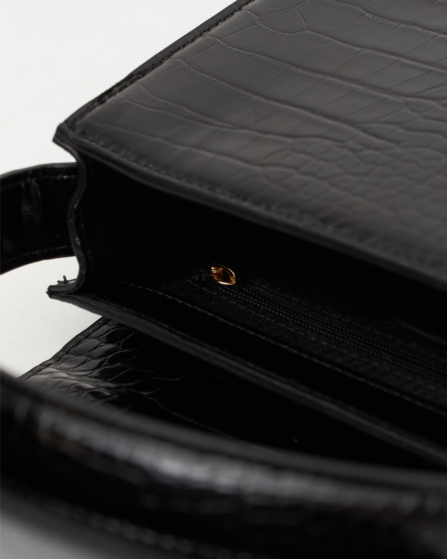 MALTA Croco Top Handle Bag