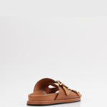 ZADIE Leather Buckle Slides