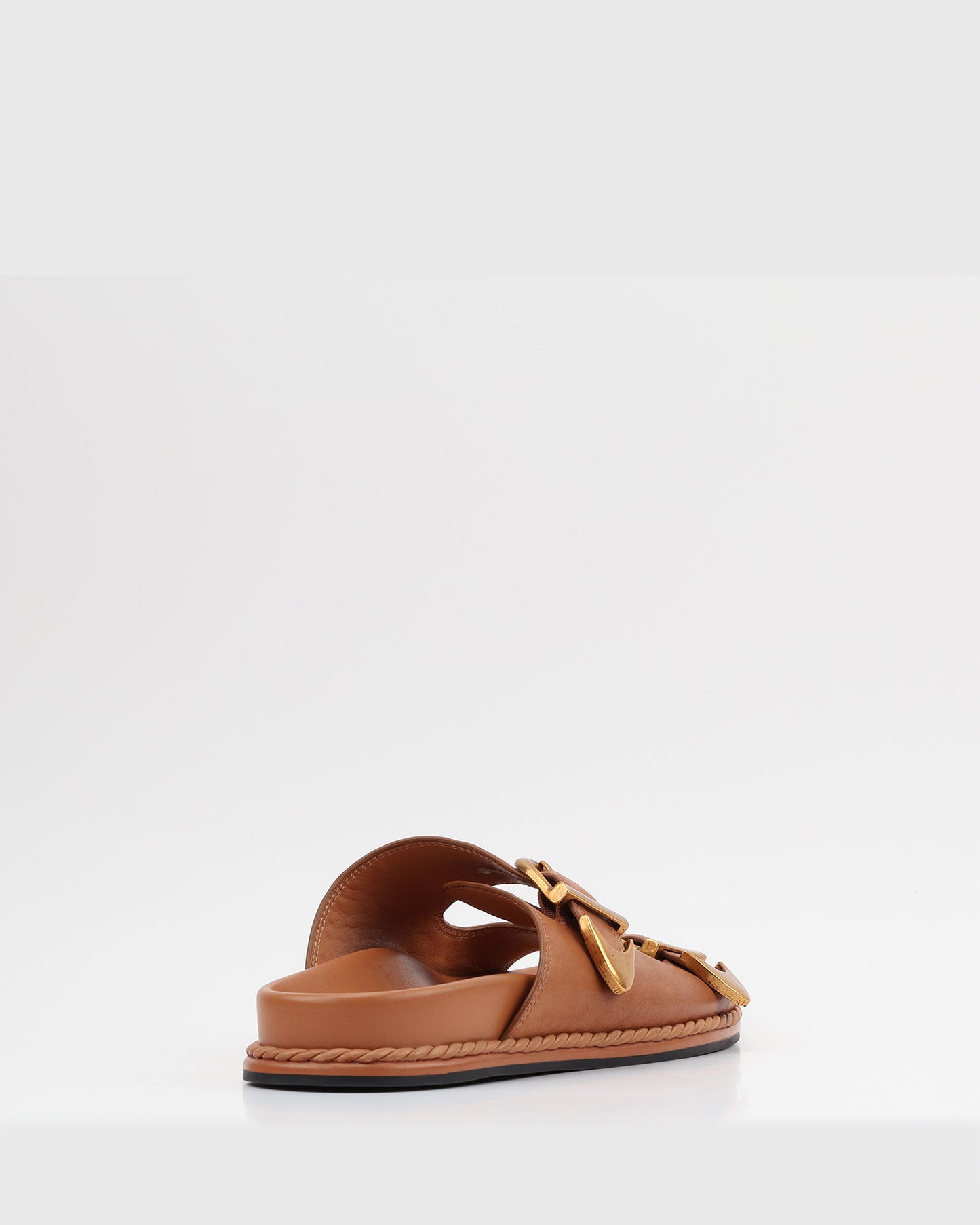 ZADIE Leather Buckle Slides