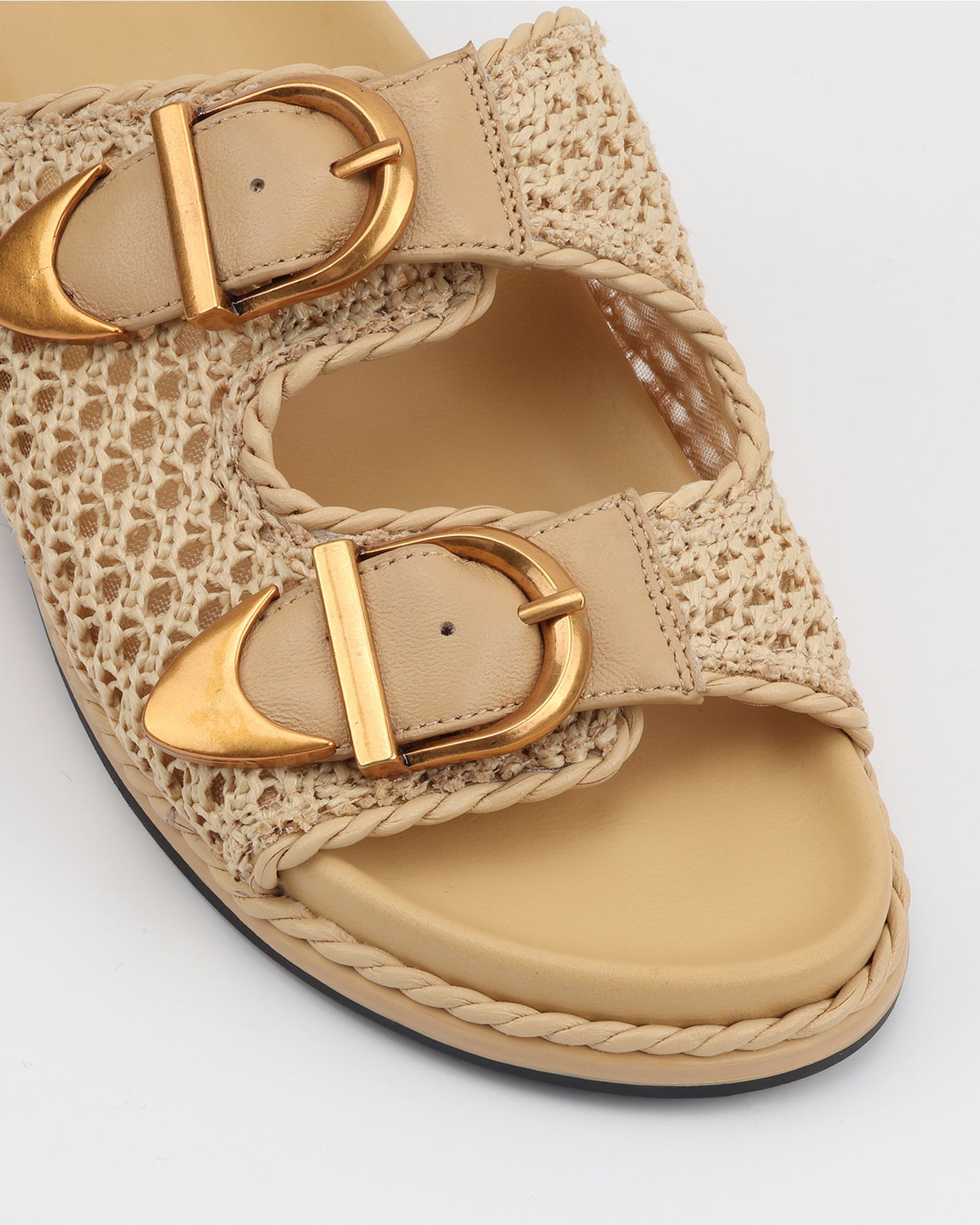 ZOYA Raffia Slide Sandals