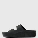 SAMIRA Nubuck Flatform Slides