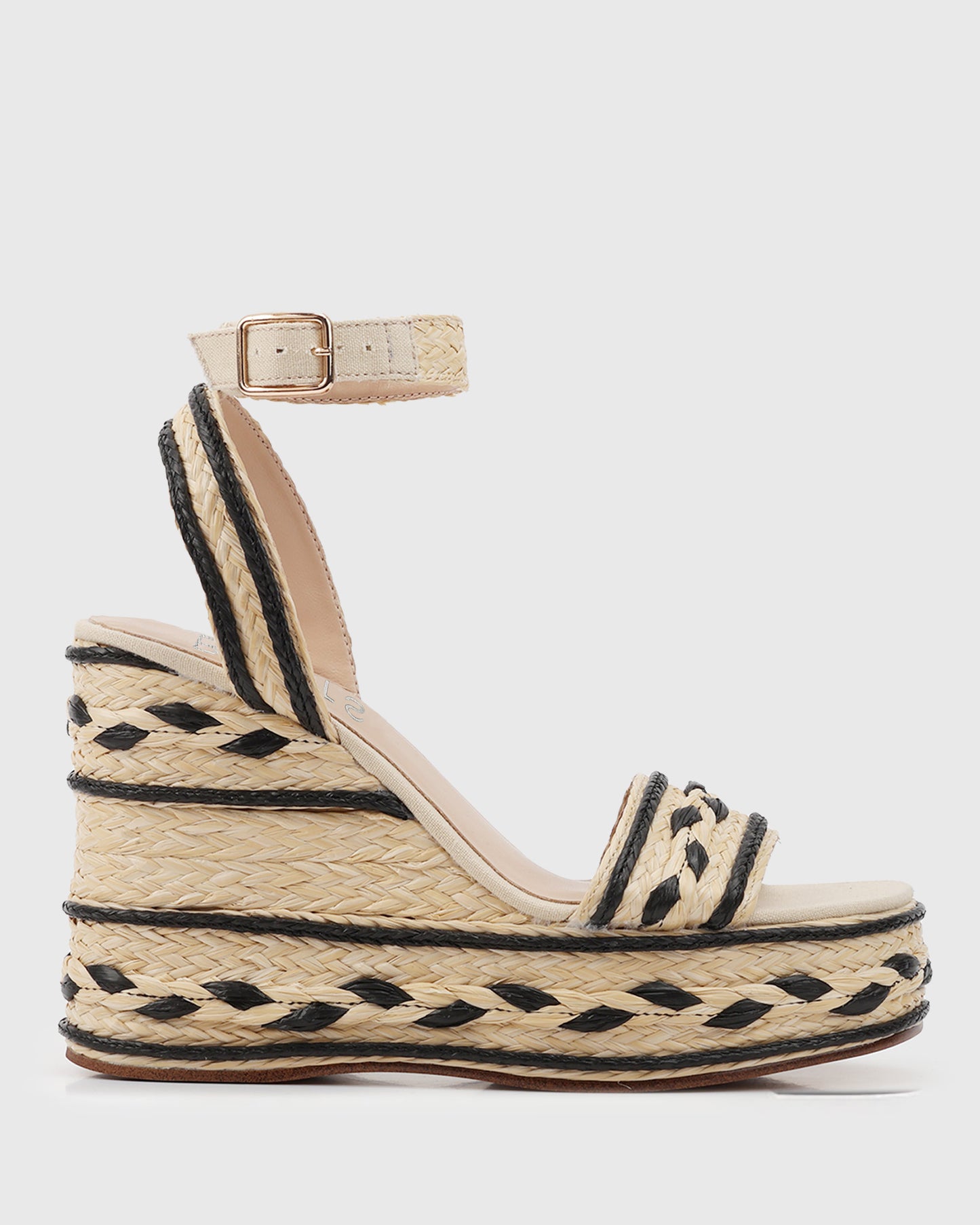 FLUR Raffia Platform Wedges