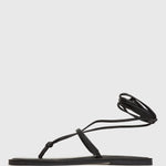 COVE Leather Strappy Flat Sandals