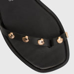 COAST Leather Shell Embellished Flat Sandals