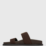 BYRON Double Strap Suede Sandals