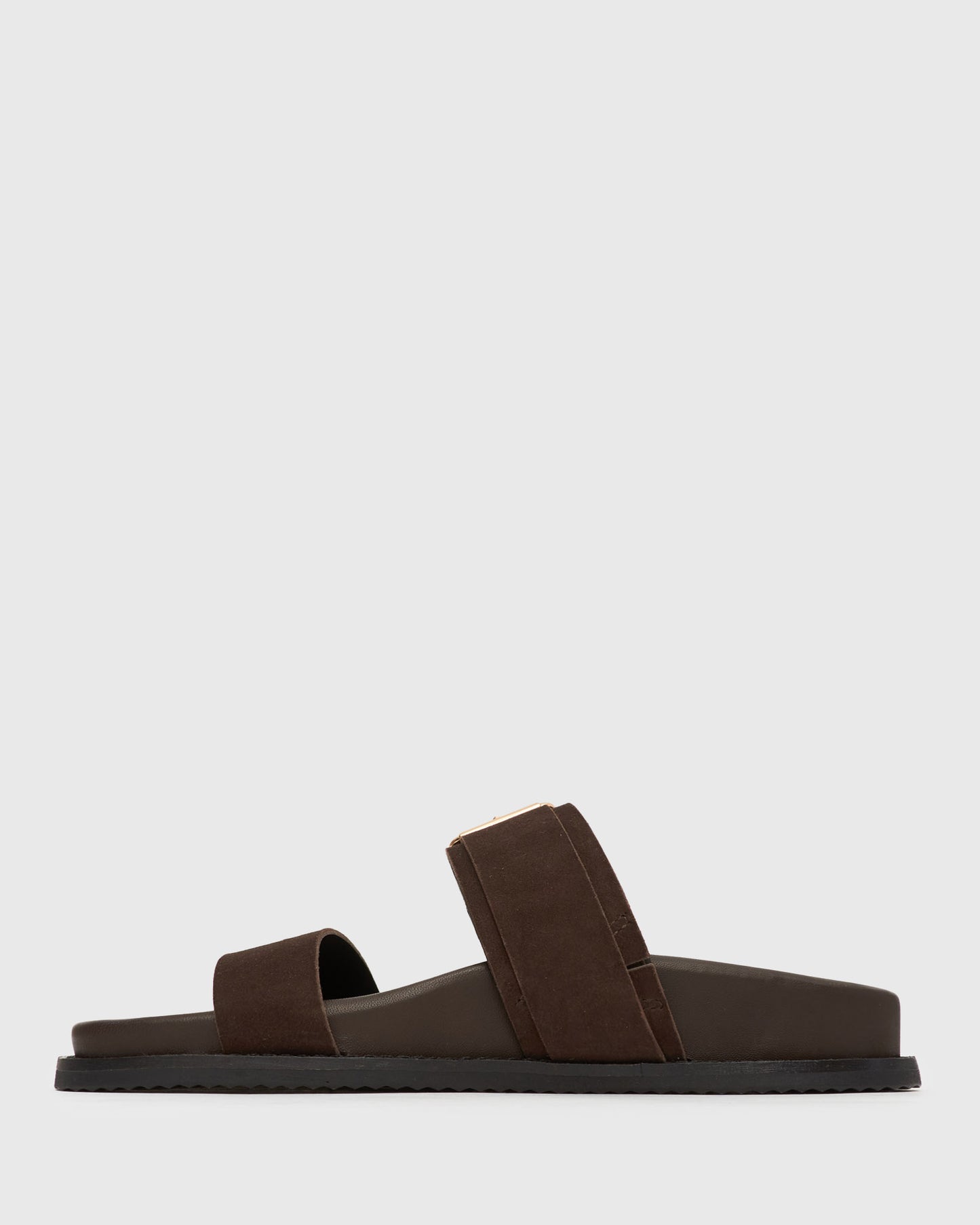 BYRON Double Strap Suede Sandals