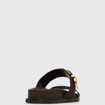 BYRON Double Strap Suede Sandals