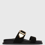 BYRON Double Strap Suede Sandals